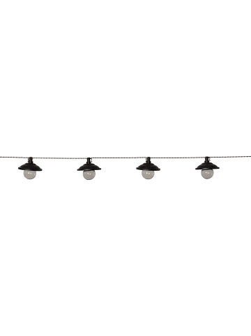 LED-Solar-Lichterkette "Globe Shade" in Schwarz - (L)180 cm