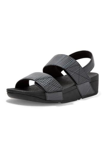 Keilsandaletten in Schwarz