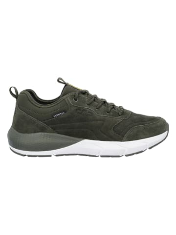 Leder-Sneakers "Syras" in Dunkelgrün