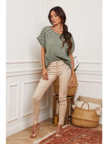 Bluse "Lutarce" in Khaki