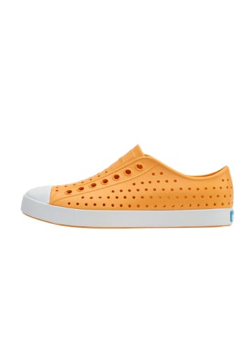 Slipper in Orange/ Weiß