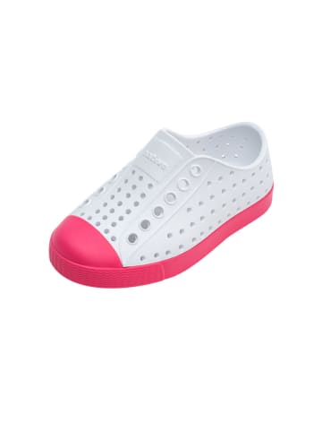 Slipper in Pink/ Weiß