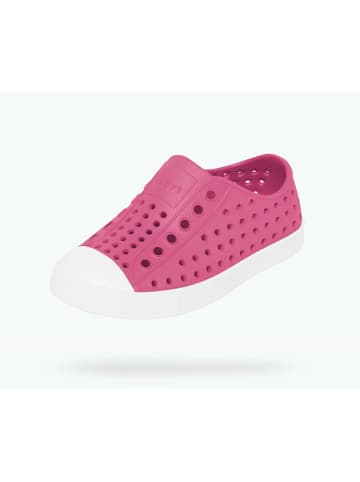 Slipper in Weiß/ Pink