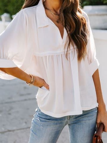 Bluse in Creme