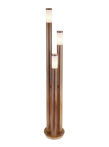 Außenleuchte in Silber - (H)170 x Ø 28 cm