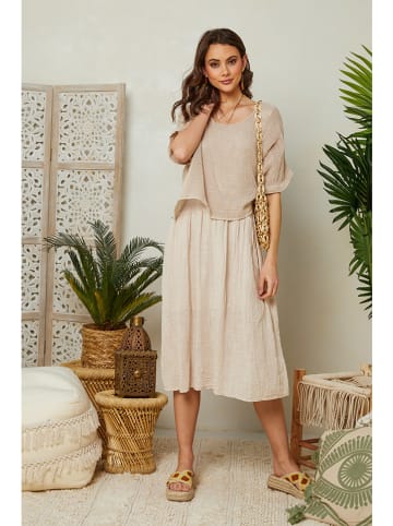 Kleid in Beige