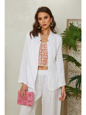 Linnen blazer wit
