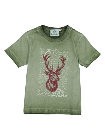 Traditioneel shirt olijfgroen