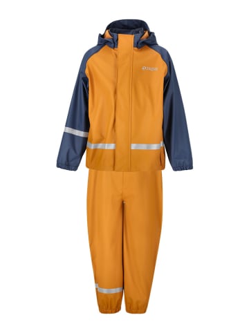 2tlg. Regenoutfit "Gilbo" in Orange/ Dunkelblau