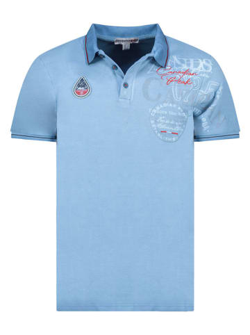 Poloshirt "Kadventureak" in Hellblau