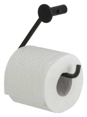 Toilettenpapierhalter "Porto" in Schwarz - (B)16 x (H)13 x (T)5,2 cm