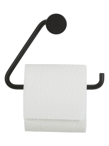 Toilettenpapierhalter "Porto" in Schwarz - (B)16 x (H)13 x (T)5,2 cm