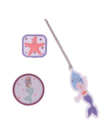 3er-Set: Patches "Mermaid" in Blau/ Pink