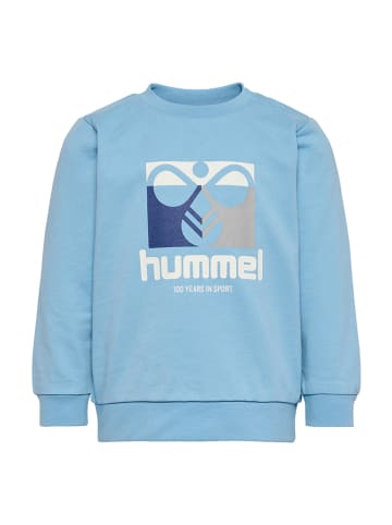Sweatshirt "Lime" in Hellblau