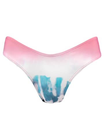 Figi bikini "Ara" w kolorze jasnoróżowo-turkusowym