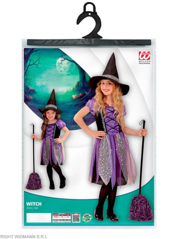 2-częściowy kostium "Witch" w kolorze fioletowym