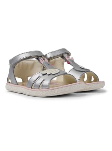 Leder-Sandalen "Miko" in Silber