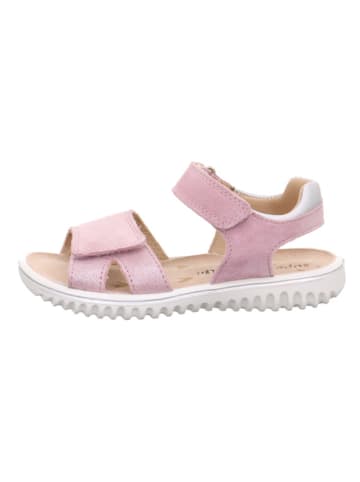Leder-Sandalen "Sparkle" in Rosa