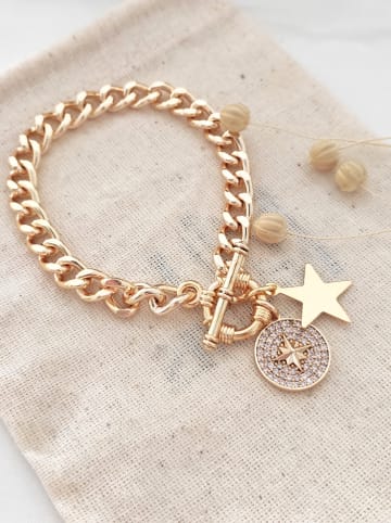 Vergulde armband met sierelementen