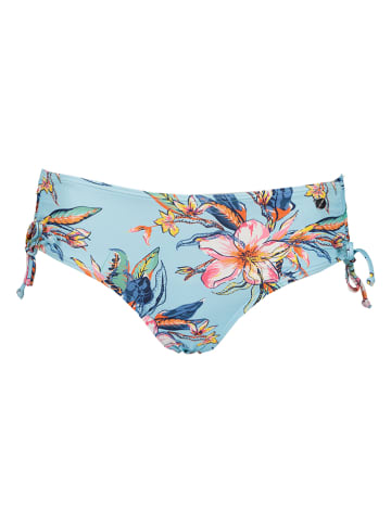Bikini-Hose in Hellblau/ Bunt