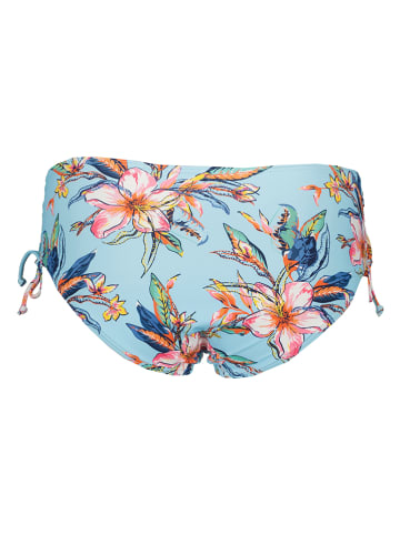 Bikini-Hose in Hellblau/ Bunt