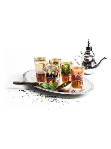 Szklanki (6 szt.) w różnych kolorach do herbaty - 130 ml