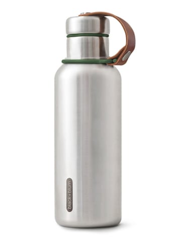Butelka termiczna w kolorze srebrno-zielonym - 500 ml