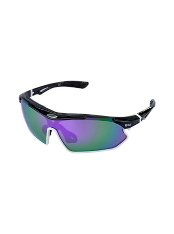 Unisex-Sportbrille "Sunray" in Schwarz/ Lila