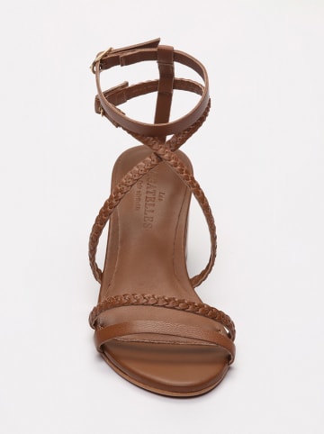 Leder-Sandaletten "Gentry" in Hellbraun
