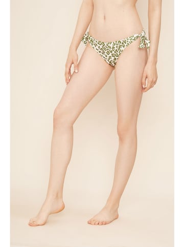Bikini-Hose in Weiß/ Grün