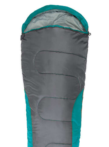 Mumienschlafsack "Hit" in Grau/ Türkis