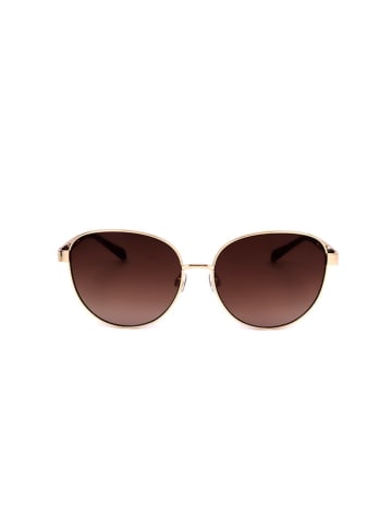 Damen-Sonnenbrille in Braun/ Gold