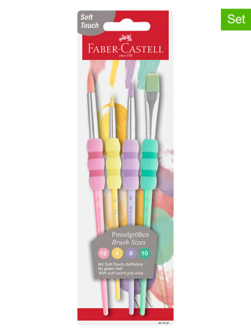 2er-Set: Pinsel "Pastell" - 2x 4 Stück