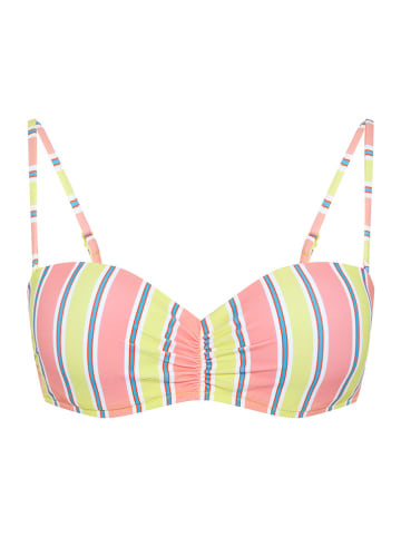 Bikini-Oberteil "Big Bay" in Rosa/ Gelb