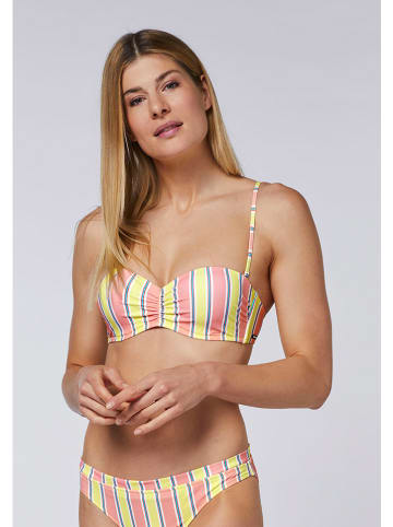 Bikini-Oberteil "Big Bay" in Rosa/ Gelb