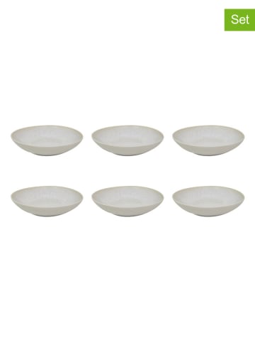 6er-Set: Dessertteller "Nuage" in Creme - Ø 20 cm