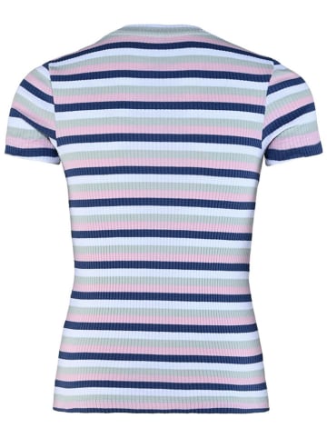 Shirt in Dunkelblau/ Rosa/ Grau