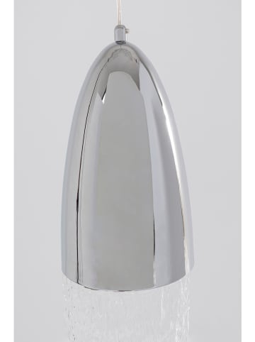 Lampa wisząca "Frozen" w kolorze srebrnym - wys.60 x Ø 14 cm