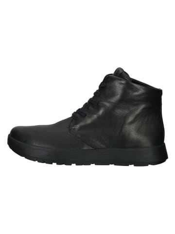 Leder-Boots in Schwarz