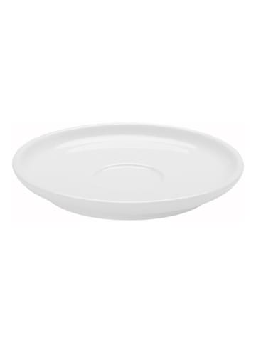 6er-Set: Kaffee-Untertassen "Free" in Weiß - (H)2,1 x Ø 16 cm