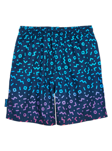 Badeshorts in Blau/ Lila
