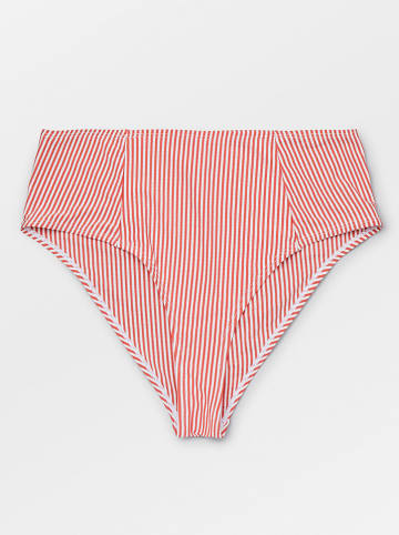Bikini-Hose in Rot/ Weiß