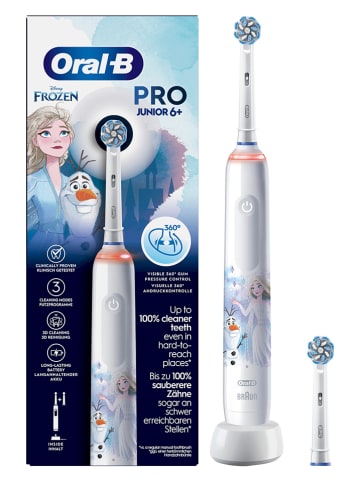 Elektryczna szczoteczka "Junior Pro Frozen" w kolorze białym