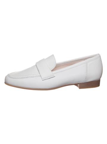 Leder-Slipper in Weiß