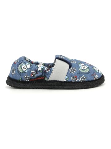 Pantoffels "Roy - Piraat" blauw