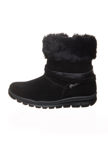 Leren winterlaarzen zwart