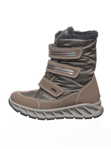 Winterstiefel in Hellbraun/ Grau