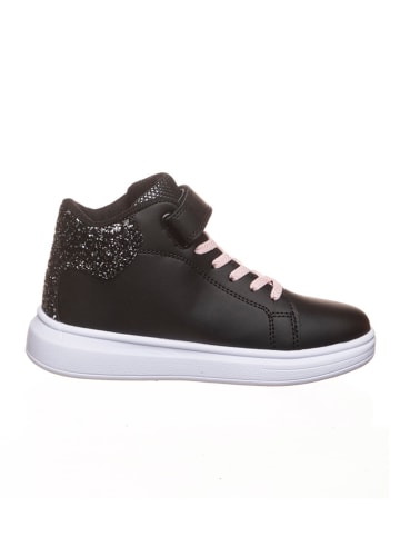Skórzane sneakersy w kolorze czarnym