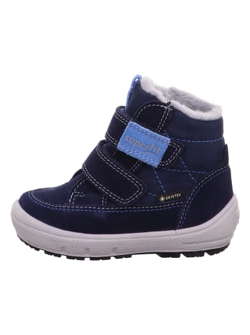 Leder-Boots "Groovy" in Dunkelblau