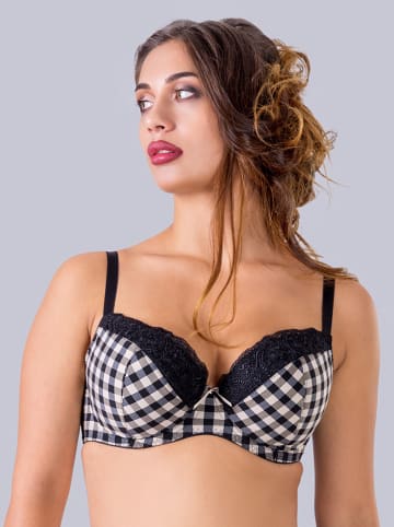 Beugelbeha "Venus" zwart/wit